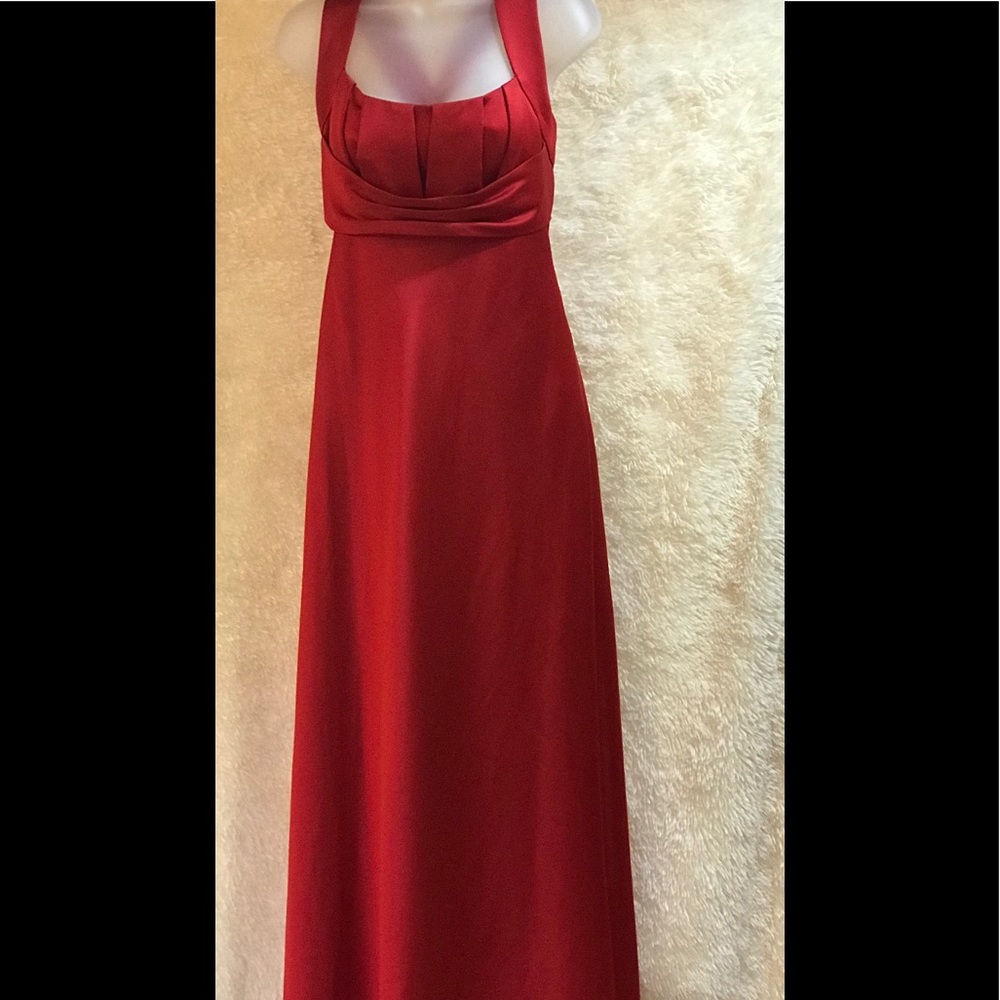 Calvin Klein Red full length formal dress. Size 8